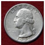 1932 Washington Silver Quarter