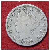 1883 Liberty Head Nickel with Cents