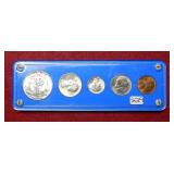 1944 US Silver Mint Set Coins with free holder***