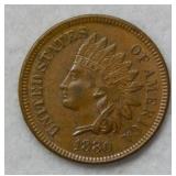 1880 Indian Head Cent - brown