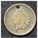 1863 Civil War Token with hole
