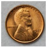 1947 S Lincoln Wheat Cent