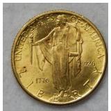 1926 Sesquicentennial $2.50 Gold Comm Coin