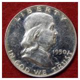 1950 Proof Franklin Silver Half
