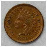 1874 Indian Head Cent