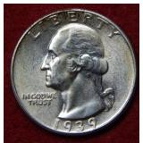 1939 Washington Silver Quarter