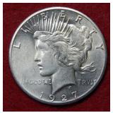 1927 Peace Silver Dollar