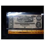 1864 $10 CSA Note T-68