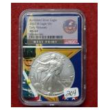2022 W Burnished Silver Eagle 1oz NGC MS69