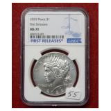 2023 Peace Silver Dollar NGC MS70 first release