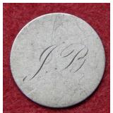 1853 Seated Liberty Dime - Love Token