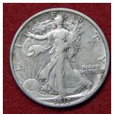 1917 S Walking Liberty Silver Half Dollar Coin