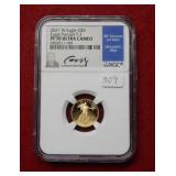 2021 W Gold Eagle Portrait T-2 NGC PF70 UC