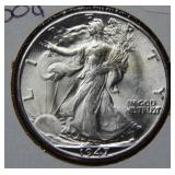 1947 D Walking Liberty Silver Half