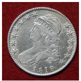 1818 Bust Silver Half - early date