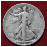 1920 S Walking Liberty Silver Half