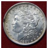 1891 O Morgan Silver Dollar