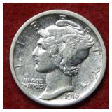 1916 Mercury Silver Dime