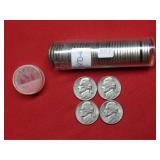 Roll of 1970 D Jefferson Nickels