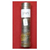 Roll of 1943 Steel Lincoln Wheat Cents