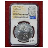 2024 Morgan Silver Dollar NGC MS70 - first release