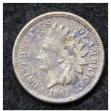 1861 Indian Head Cent - copper/nickel grainy