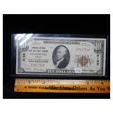 1929 $10 National Currency Charter Bank #8199