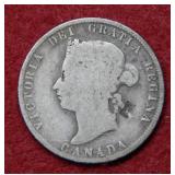 1874 Canada Silver Quarter