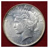 1927 D Peace Silver Dollar