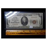 1929 $20 National Currency Charter Bank #1988