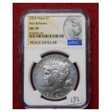 2024 Peace Silver Dollar NGC MS70 - first releases