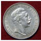 1911 German Silver 2 Mark Coin