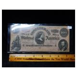 1864 $100 CSA Note T-65