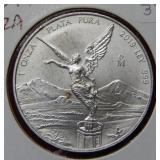 2019 Mexico Silver Onza .999 Silver Bullion***