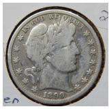1899 O Barber Silver Half