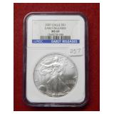 2007 Silver Eagle 1oz NGC MS69 - early releases