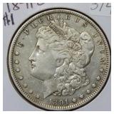 1891 O Morgan Silver Dollar