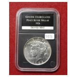1926 D Peace Silver Dollar ***
