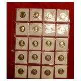 (20) Proof Washington Quarters back to 1968
