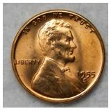 1955 S Lincoln Wheat Cent
