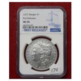 2023 Morgan Silver Dollar NGC MS70 first release