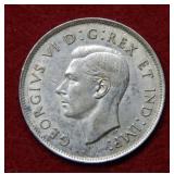 1937 Canada Silver Half Dollar
