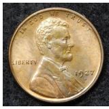 1927 D Lincoln Wheat Cent - red & brown