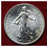 1919 France 1 Franc Coin