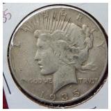 1935 Peace Silver Dollar