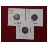 1841 O-1857-1891 Seated Liberty Silver Dimes