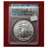 2021 Silver Eagle Type I ANACS MS70