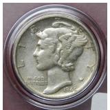 1945 S Mercury Silver Dime