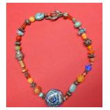 Artistic Heavy Necklace with Silver Pieces