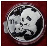 2019 China Panda 30g .999 Silver Bullion